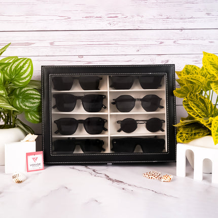 Voyage Black Square Sunglasses or Eyeglasses Storage Box (No Logo)