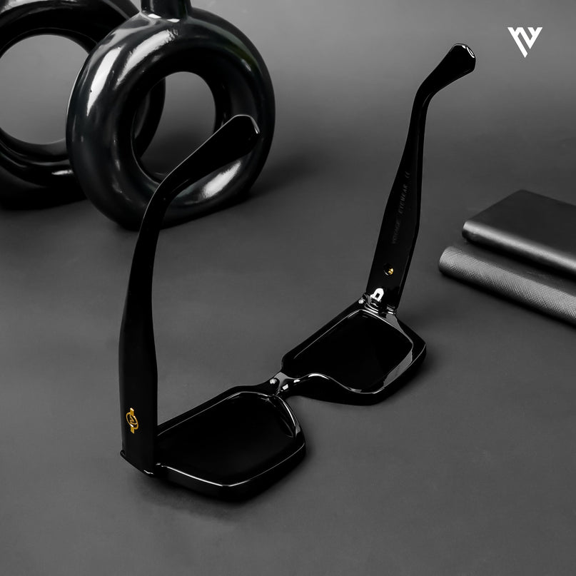 Phantom X | Black Wayfarer Polarized Sunglasses - PMG4114