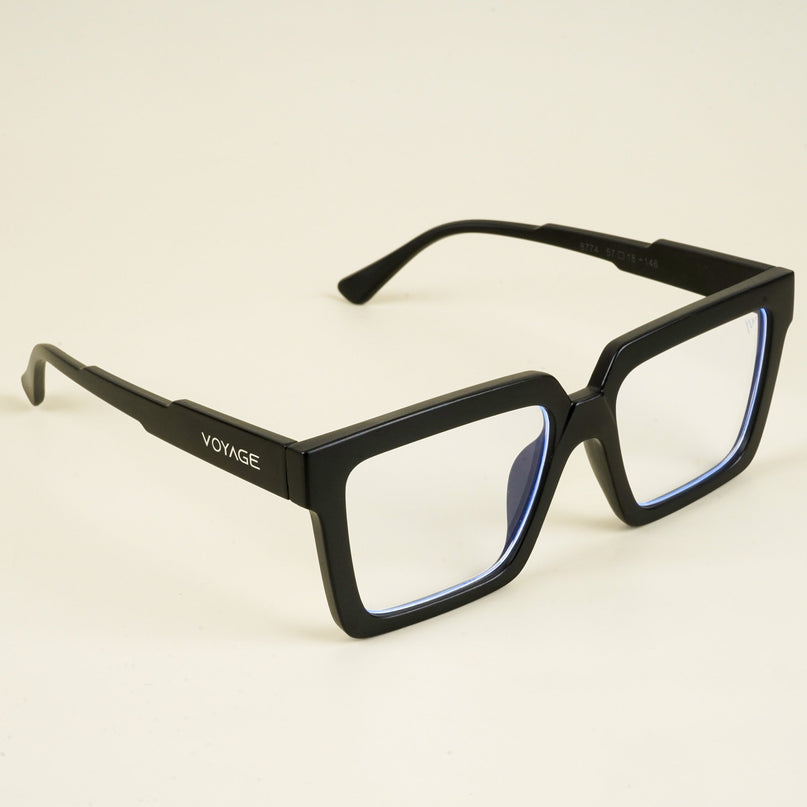 Voyage Goat Matt Black Wayfarer Eyeglasses for Men & Women - MG5165-C3