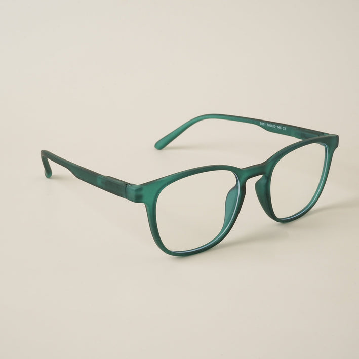 Voyage Air Green Square Eyeglasses for Men & Women - MG4729-C3