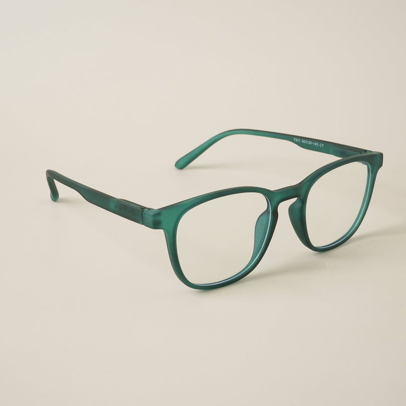 Voyage Air Green Square Eyeglasses for Men & Women - MG4729-C3