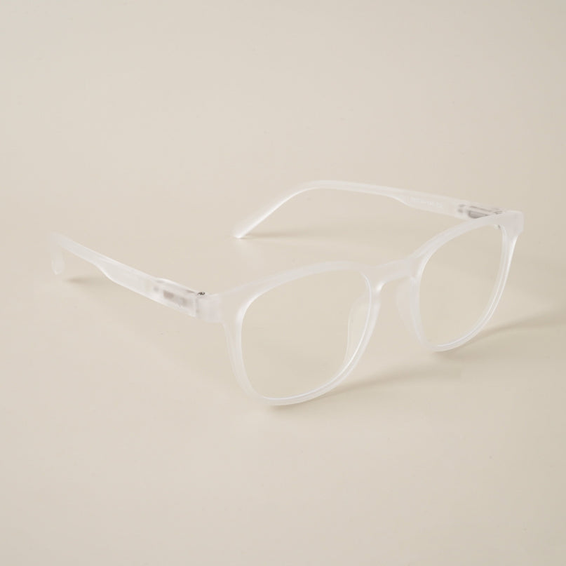 Voyage Air Clear Square Eyeglasses for Men & Women - MG4737-C10