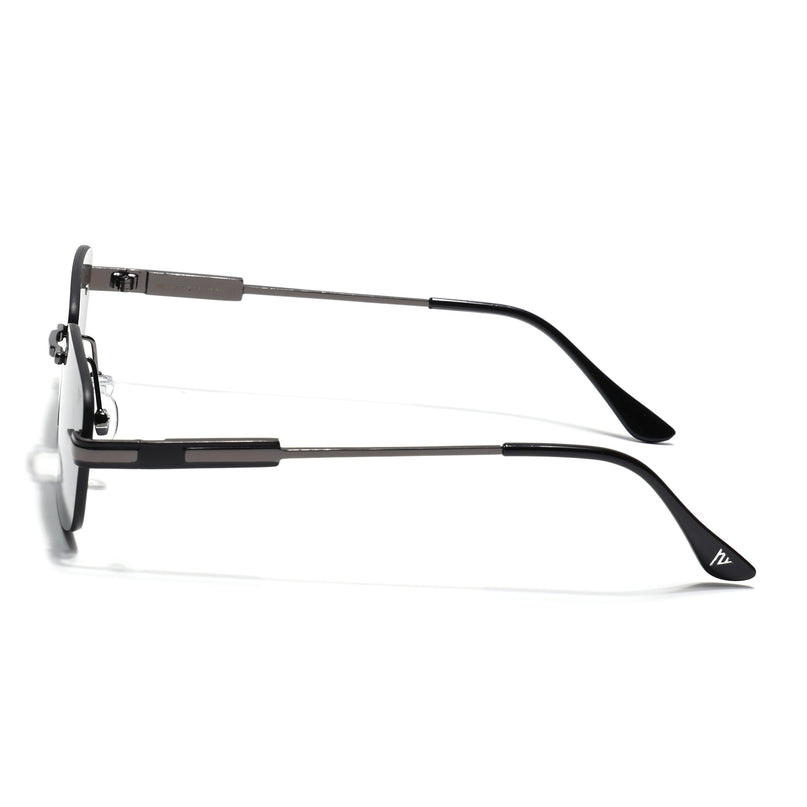 Rimless Sunglasses for Men & Women (Olive Lens | Grey Frame - MG7355)