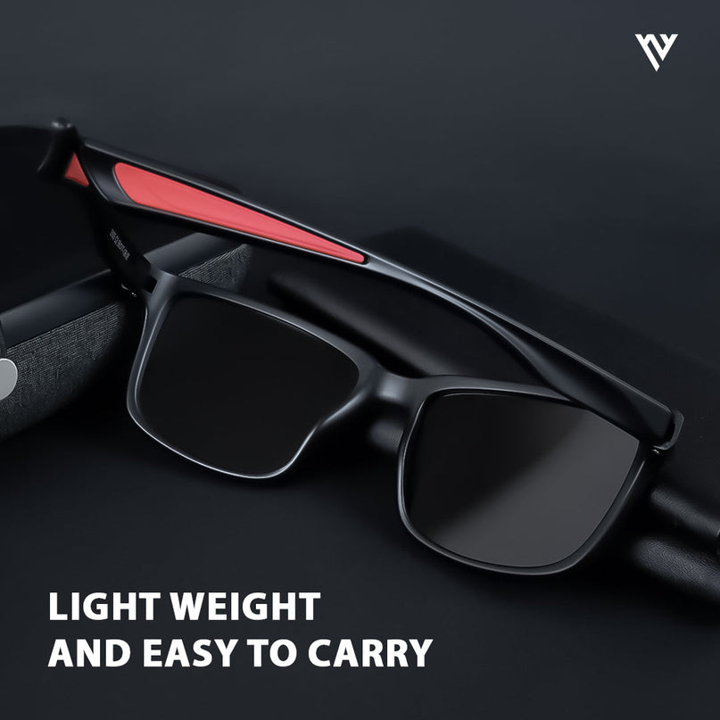 Terra | Wayfarer Matt Black Wayfarer Polarized Sunglasses - PMG3963