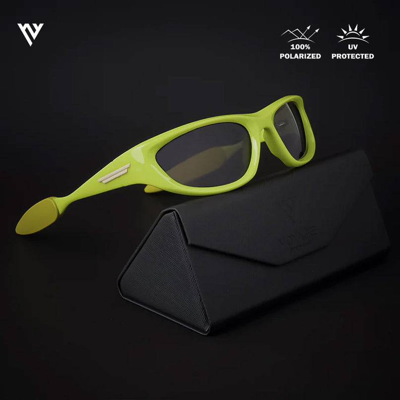 Echelon | Black Wrap Around Polarized Sunglasses - PMG4019