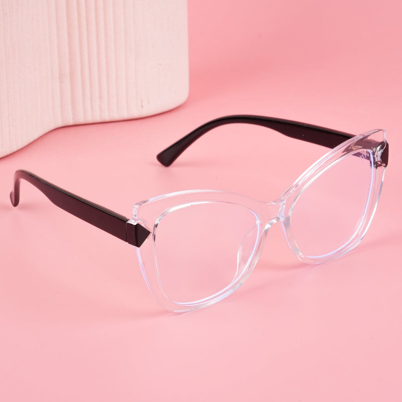 Voyage Transparent Cateye Eyeglasses for Women - MG4009