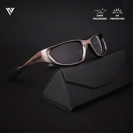 Echelon | Copper & Black Wrap Around Polarized Sunglasses - PMG4021