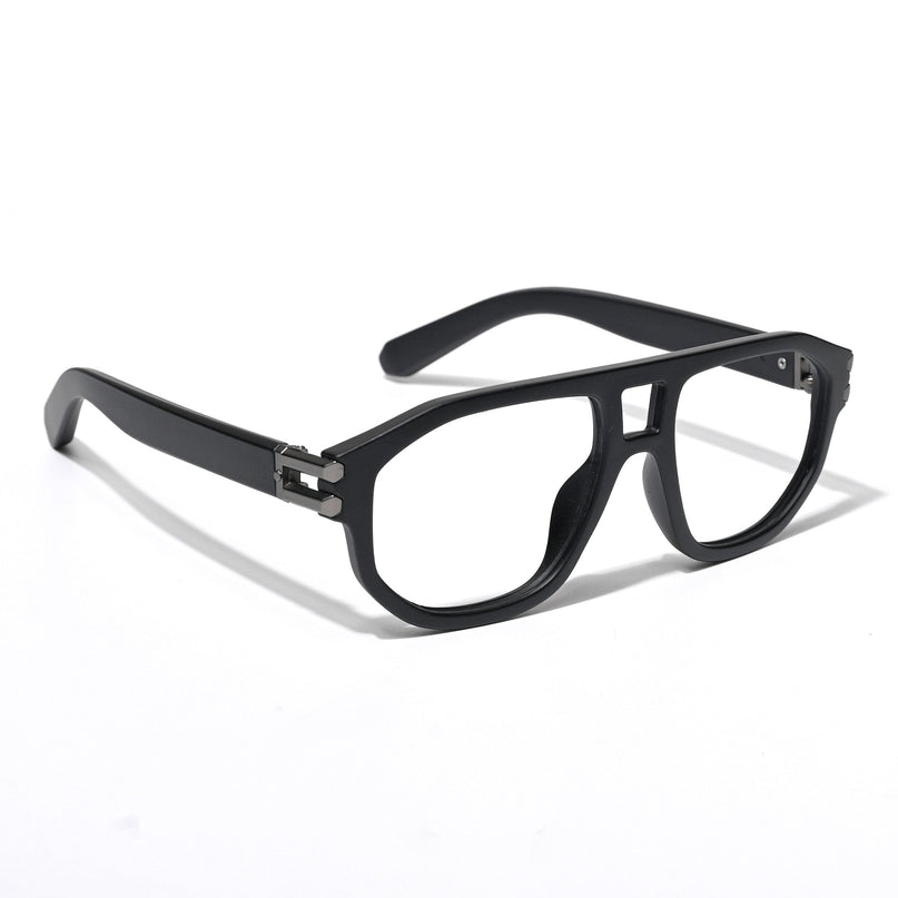 Eyejack Shadow Matt Black Wayfarer Eyeglasses for Men & Women (82104CL585-C1)