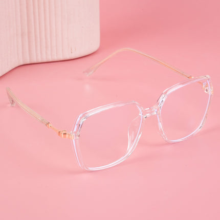 Voyage Glam Transparent Square Eyeglasses for Men & Women - MG4685-C5