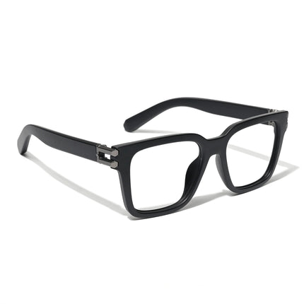 Eyejack Sonic Matt Black Square Eyeglasses for Men & Women (82102CL584-C2)