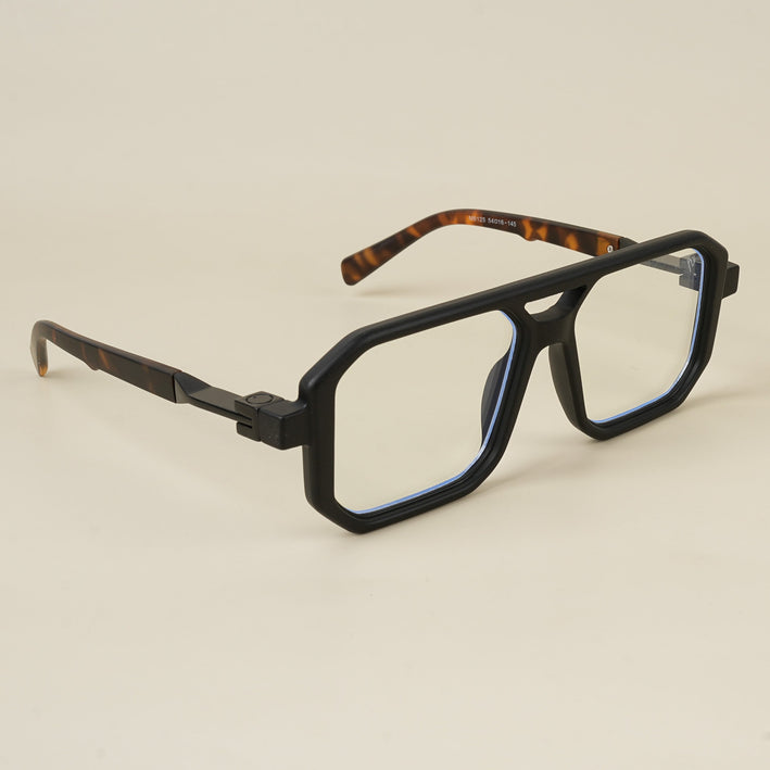 Voyage Goat Matt Black Wayfarer Eyeglasses for Men & Women - MG5509-C5