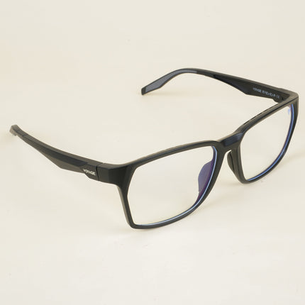 Voyage Techtonic Matt Black Wayfarer Eyeglasses for Men & Women - MG5290-C1
