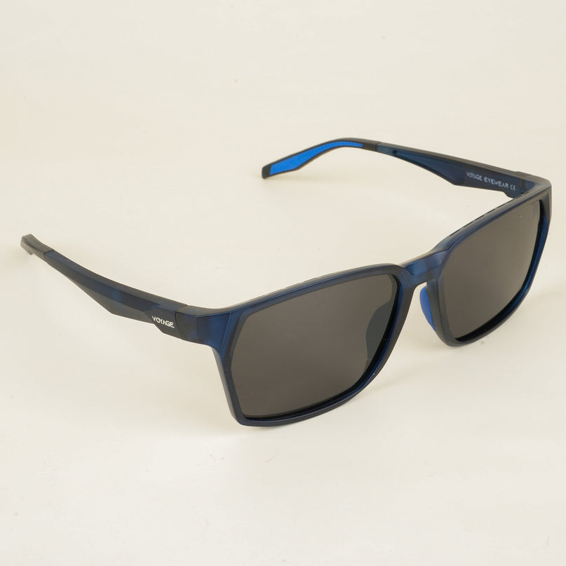 Wayfarer Polarized Sunglasses (Black Lens | Blue Frame - PMG5287)