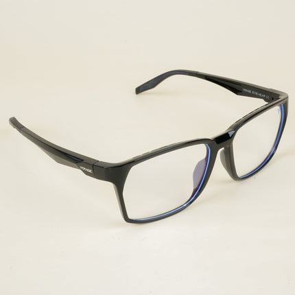 Voyage Techtonic Shine Black & Grey Wayfarer Eyeglasses for Men & Women - MG5291-C2
