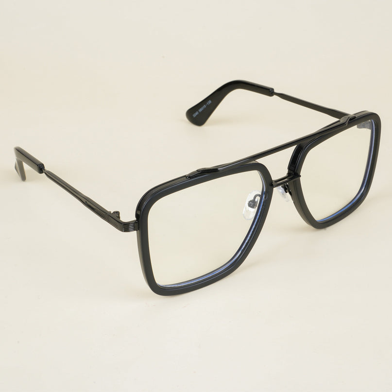 Voyage Black Wayfarer Eyeglasses for Men & Women - MG5214-C1