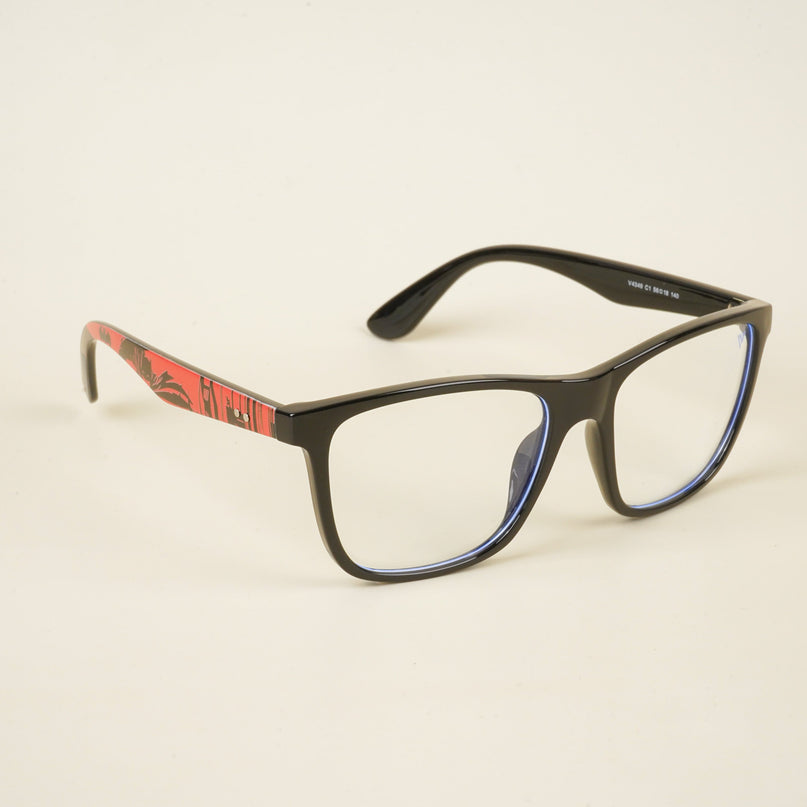 Voyage Shine Black Square Eyeglasses for Men & Women - MG4810