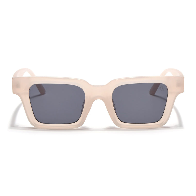 Eyejack Cream Square Sunglasses for Men & Women (4834CL1195)