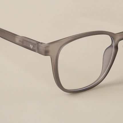 Voyage Air Grey Square Eyeglasses for Men & Women - MG4734-C8
