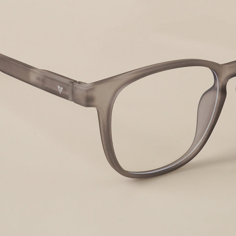 Voyage Air Grey Square Eyeglasses for Men & Women - MG4734-C8