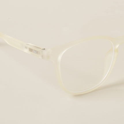 Voyage Air Light Yellow Square Eyeglasses for Men & Women - MG4728-C2