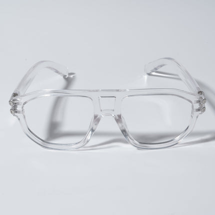 Eyejack Shadow Transparent Wayfarer Eyeglasses for Men & Women (82104MG4959-C2)
