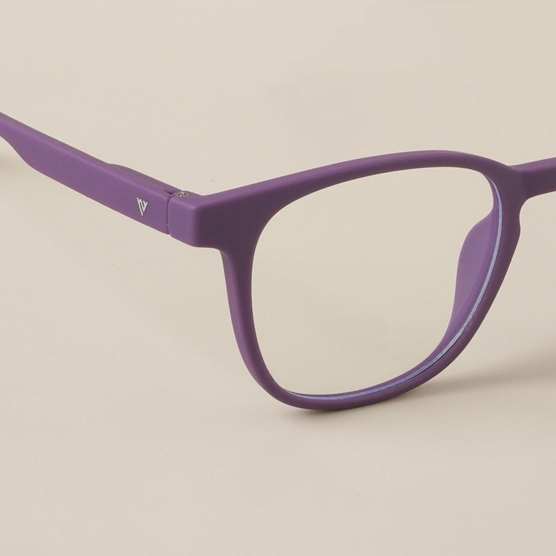 Voyage Air Purple Square Eyeglasses for Men & Women - MG4731-C5