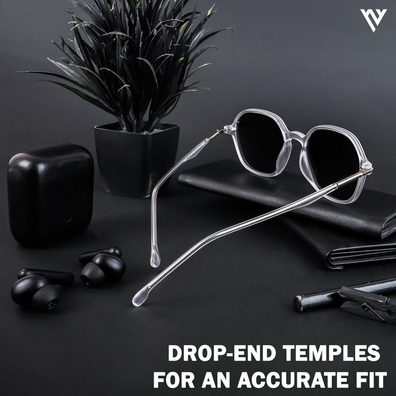 Transparent Round Polarized Sunglasses - PMG4494