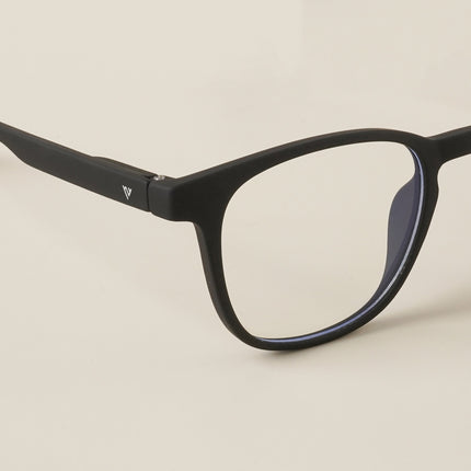 Voyage Air Black Square Eyeglasses for Men & Women - MG4736-C1