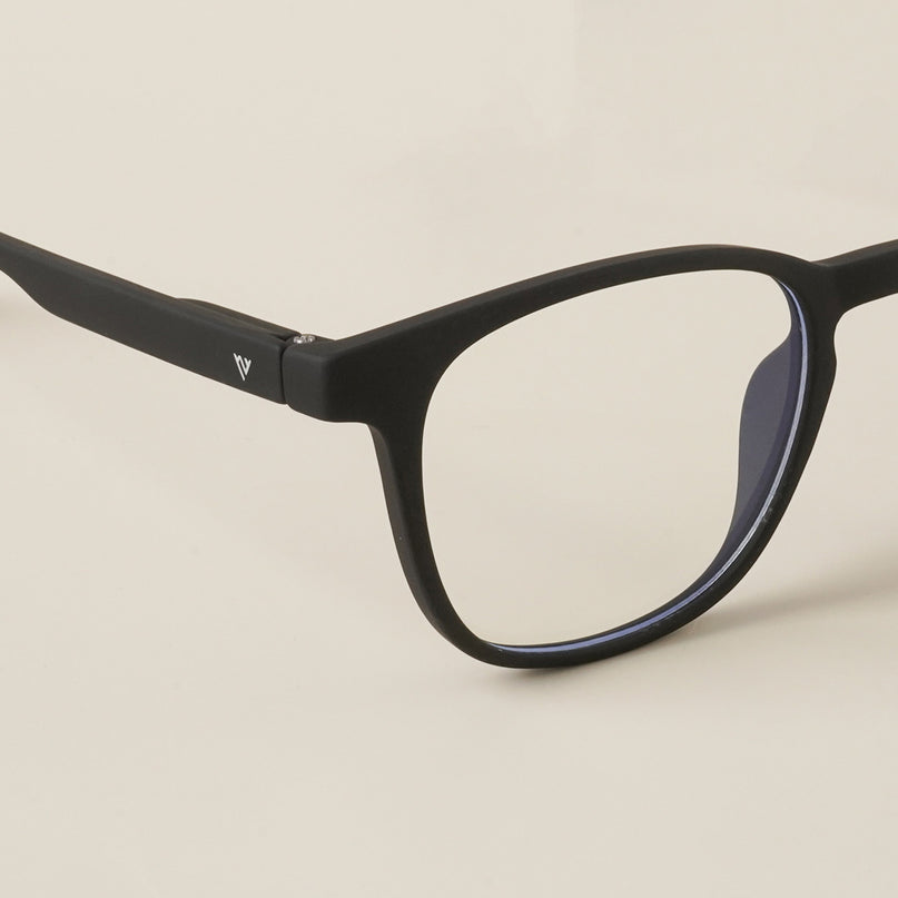 Voyage Air Black Square Eyeglasses for Men & Women - MG4736-C1