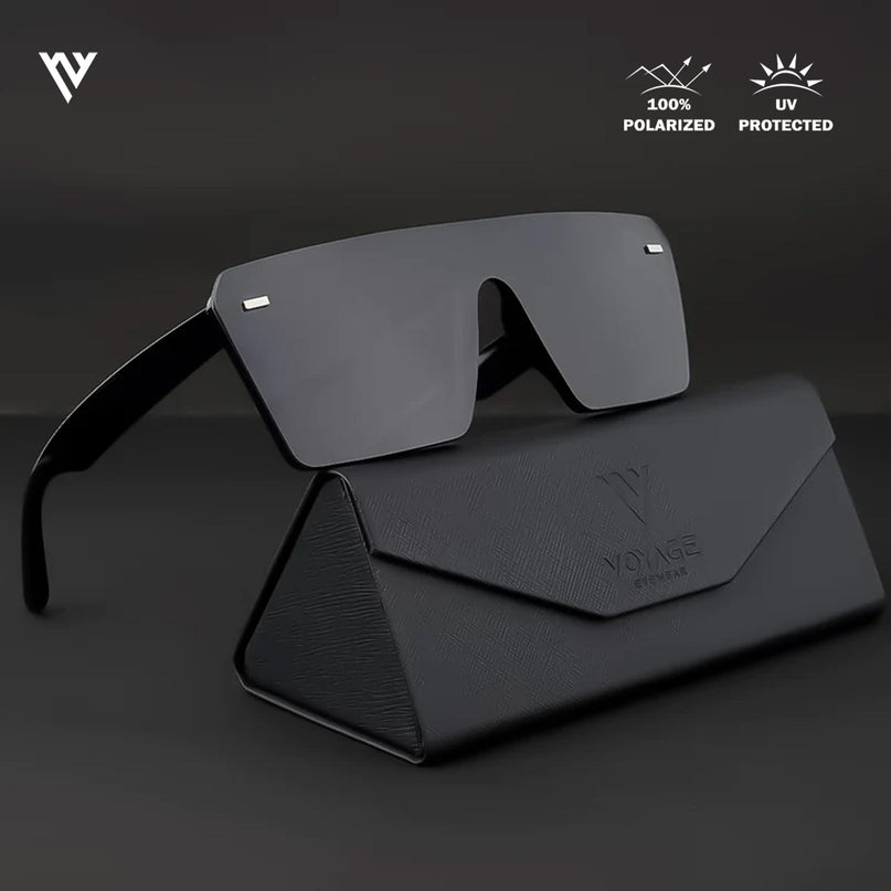 illume | Matte Black Wayfarer Polarized Sunglasses - PMG3972