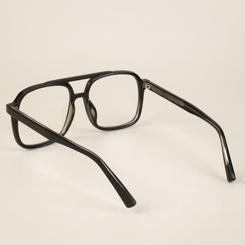Voyage Black Wayfarer Eyeglasses for Men & Women - MG4153