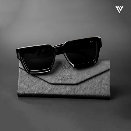 Phantom X | Black Wayfarer Polarized Sunglasses - PMG4114