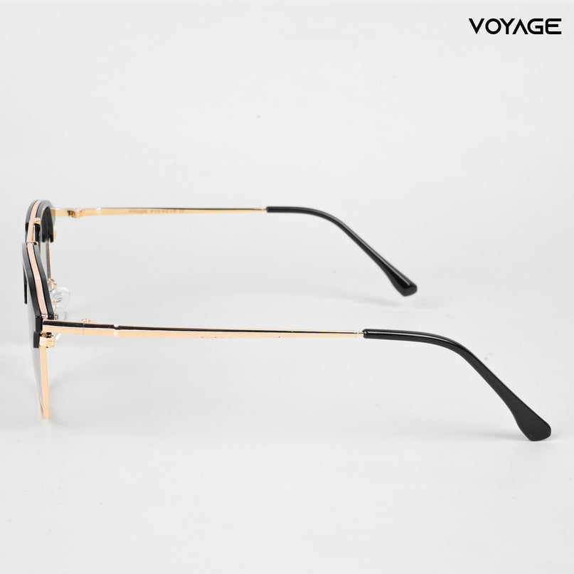 Voyage photochromic Golden & Black Wayfarer Eyeglasses for Men & Women - MG5075-C1