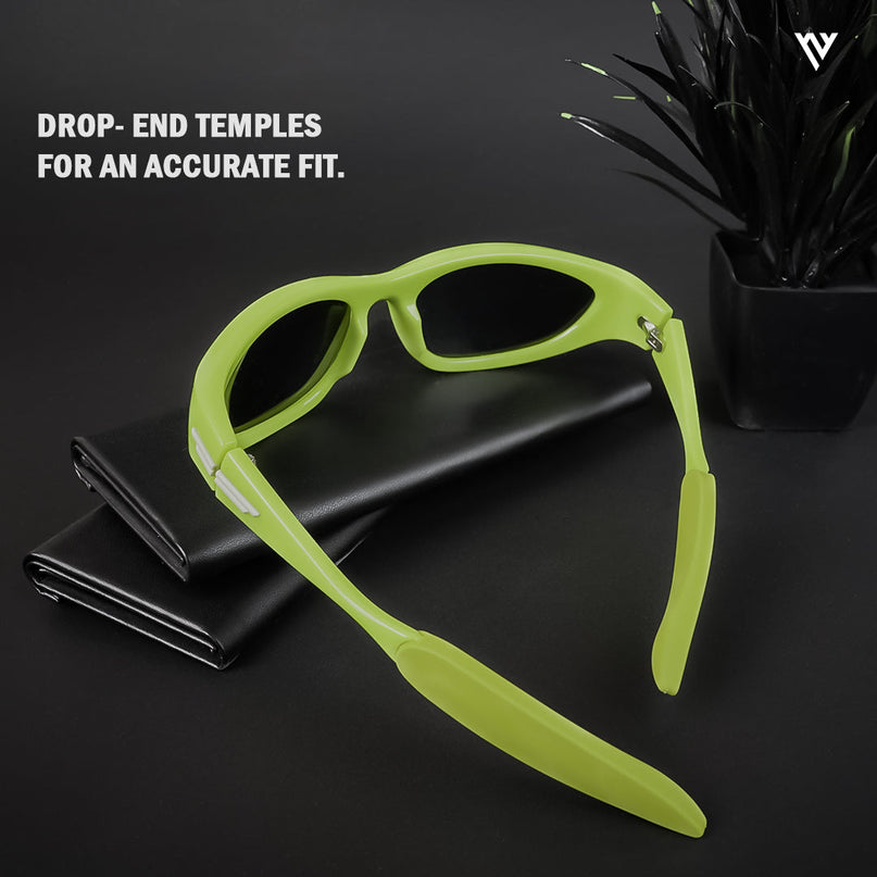 Echelon | Black Wrap Around Polarized Sunglasses - PMG4019