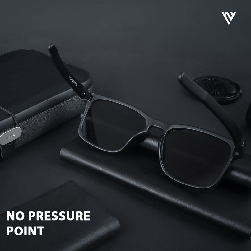 Aegis | Black Wayfarer Polarized Sunglasses - PMG3976