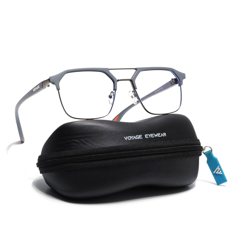 Commander | Grey Wayfarer Eyeglasses for Men & Women (MG6687-C4)