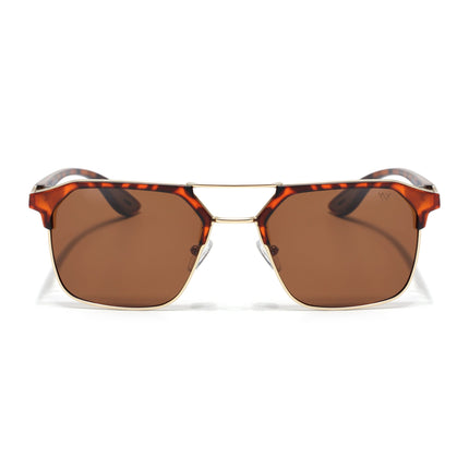 Commander | Demi Brown Wayfarer Polarized Sunglasses | Brown Lens - PMG6682