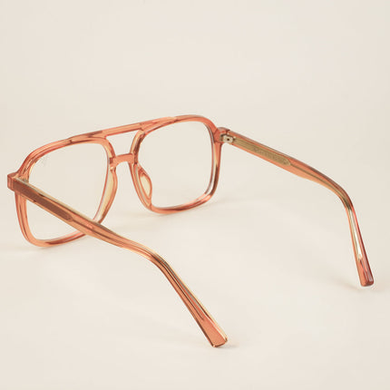 Voyage Orange Wayfarer Eyeglasses for Men & Women - MG4156