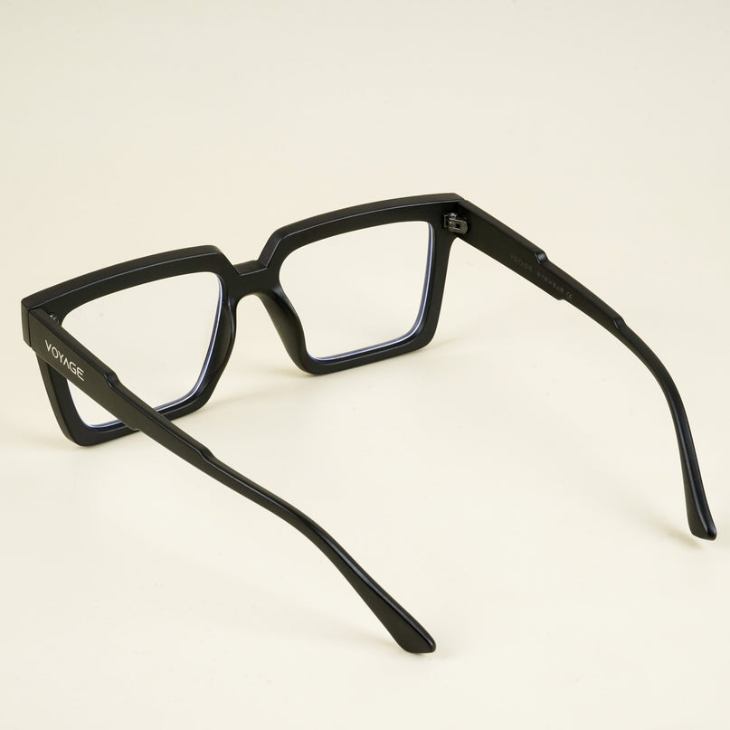 Voyage Goat Matt Black Wayfarer Eyeglasses for Men & Women - MG5165-C3