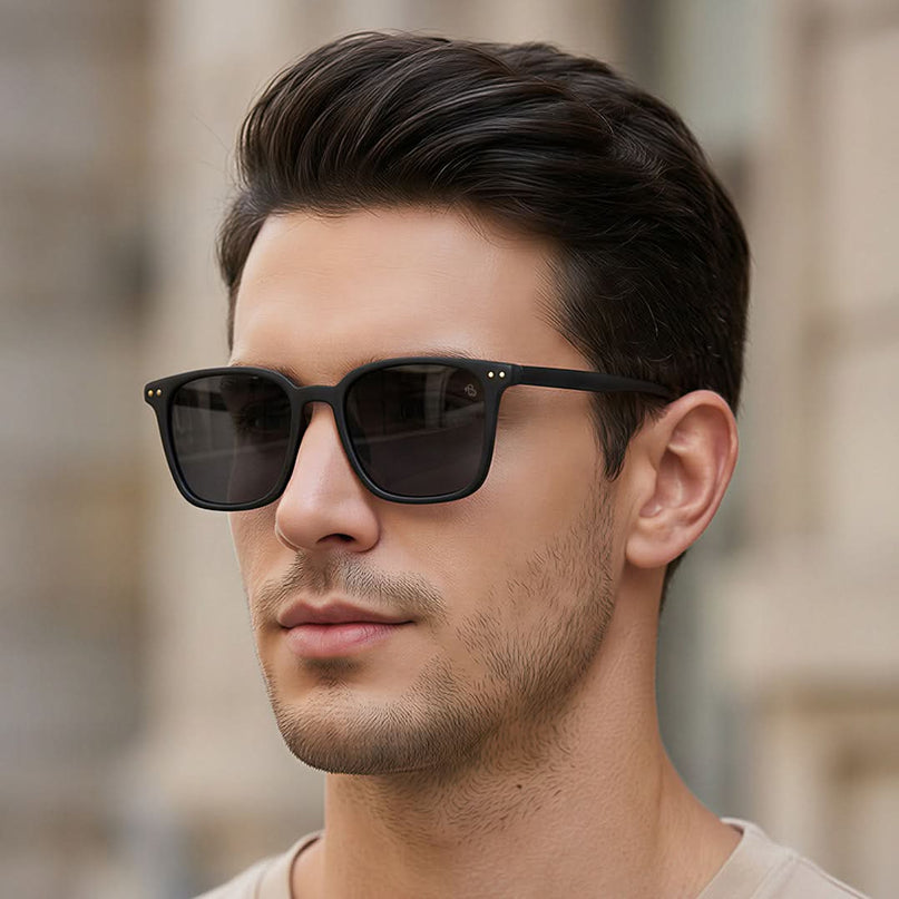 Eyejack Black Square Sunglasses for Men & Women (15902CL1056)