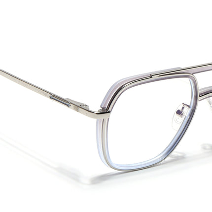 Voyage Silver & Grey Wayfarer Eyeglasses for Men & Women (5011FMG6848-C6)