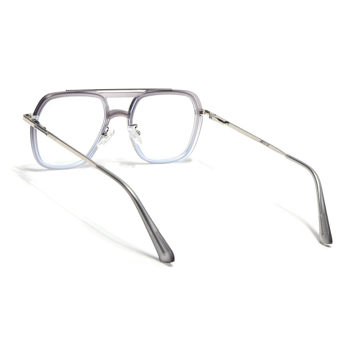 Voyage Silver & Grey Wayfarer Eyeglasses for Men & Women (5011FMG6848-C6)