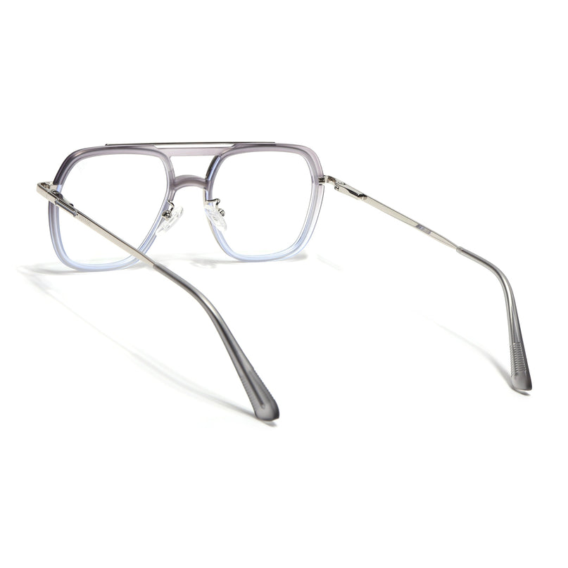 Voyage Silver & Grey Wayfarer Eyeglasses for Men & Women (5011FMG6848-C6)