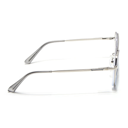 Voyage Silver & Grey Wayfarer Eyeglasses for Men & Women (5011FMG6848-C6)