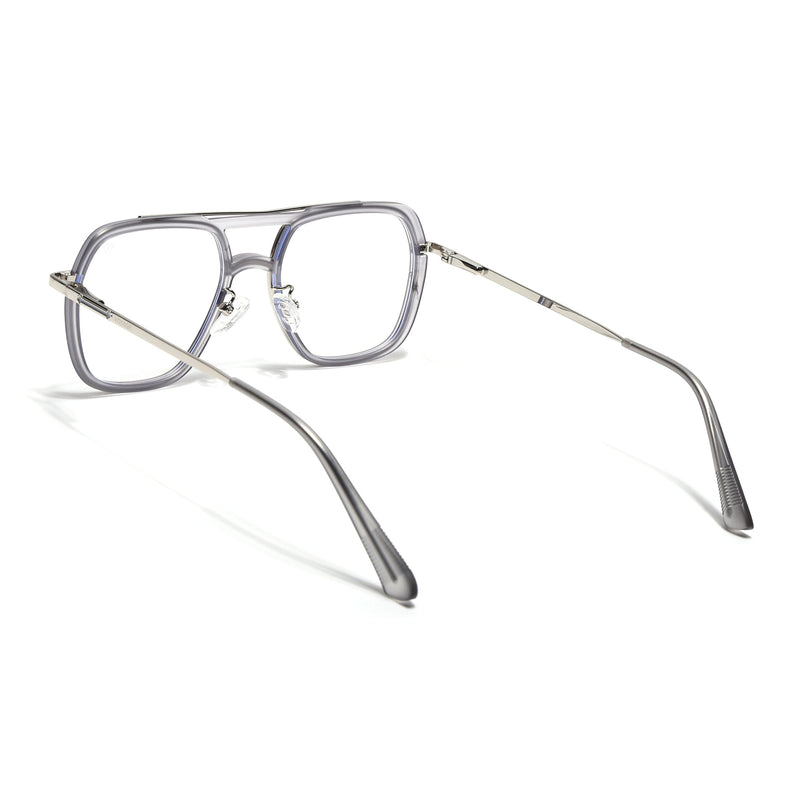 Voyage Silver & Transparent Wayfarer Eyeglasses for Men & Women (5011FMG6849-C7)