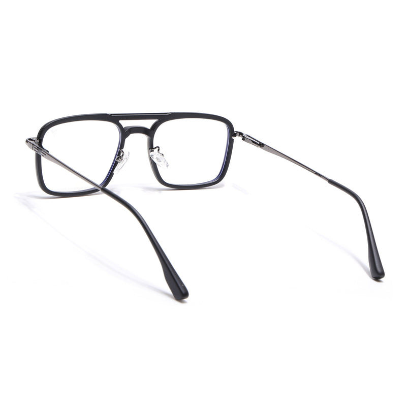 Voyage Grey & Black Wayfarer Eyeglasses for Men & Women (5012FMG6851-C1)