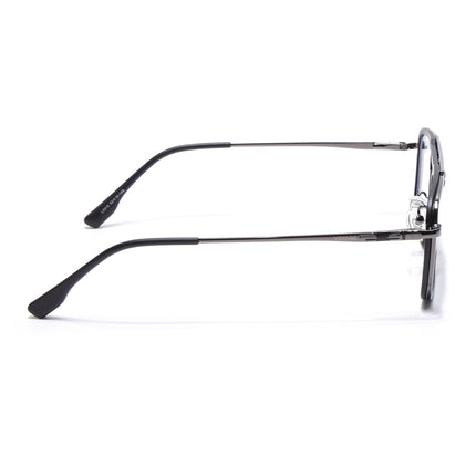 Voyage Grey & Black Wayfarer Eyeglasses for Men & Women (5012FMG6851-C1)