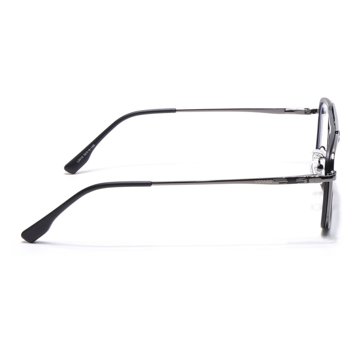 Voyage Grey & Black Wayfarer Eyeglasses for Men & Women (5012FMG6851-C1)
