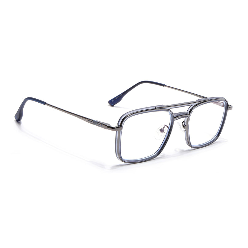 Voyage Grey Wayfarer Eyeglasses for Men & Women (5012FMG6855-C5)