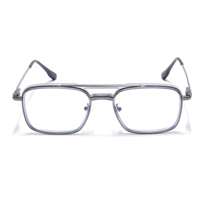 Voyage Grey Wayfarer Eyeglasses for Men & Women (5012FMG6855-C5)